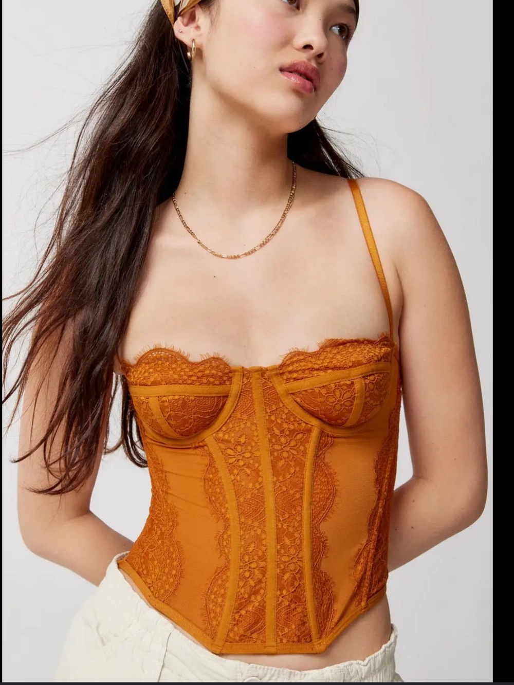 Urban Outfitters Out from Under Shirt - Modern Love Corset In Rust